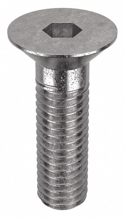 Socket Flat Head Screw: M8-1.25 Thread Size, 25 mm Lg, Flat, NL-19, Stainless Steel, 18-8, 25 PK