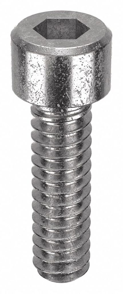 Socket Head Cap Screw: #6-32 Thread Size, 1/2 in Lg, Std, NL-19, Stainless Steel, 18-8, 100 PK