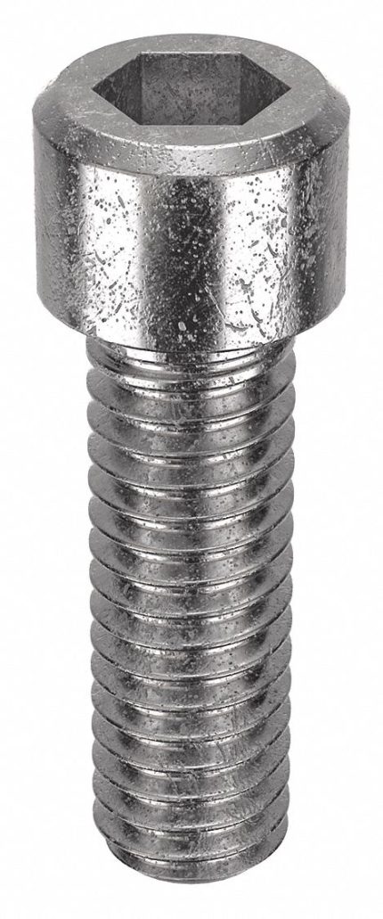 Socket Head Cap Screw: 5/16"-18 Thread Size, 1 in Lg, Std, NL-19, Stainless Steel, 18-8, 10 PK