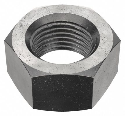 Hex Nut: M68-6.00 Thread, 100 mm Hex Wd, 54 mm Hex Ht, Steel, Class 8, Plain