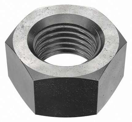Hex Nut: M18-2.00 Thread, 27 mm Hex Wd, 15 mm Hex Ht, Steel, Class 8, Black Oxide, 25 PK