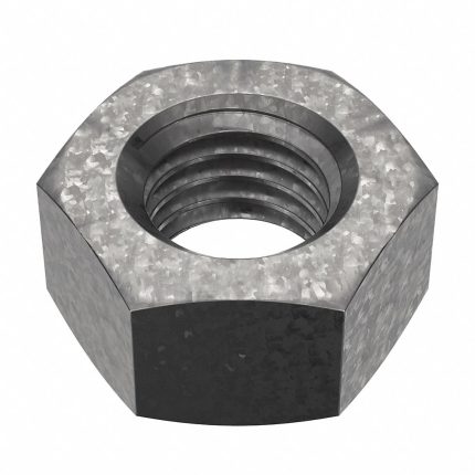 Hex Nut: M12-1.75 Thread, 19 mm Hex Wd, 10 mm Hex Ht, Steel, Class 8, Hot Dipped Galvanized, 50 PK