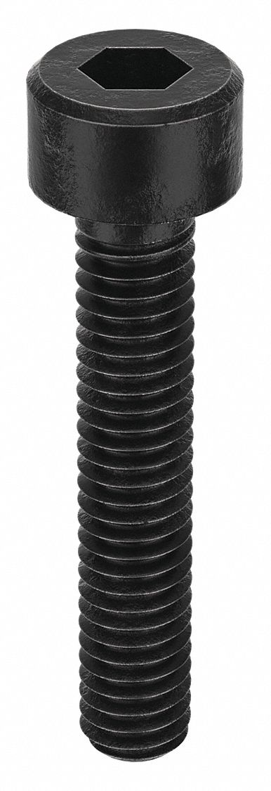 Socket Head Cap Screw: M2.5-0.45 Thread Size, 14 mm Lg, Std, Black Oxide, Steel, Class 12.9, 100 PK