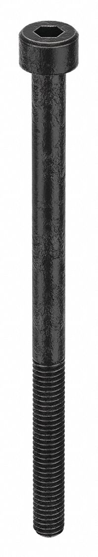 Socket Head Cap Screw: M4-0.7 Thread Size, 65 mm Lg, Std, Black Oxide, Steel, Class 12.9, 100 PK