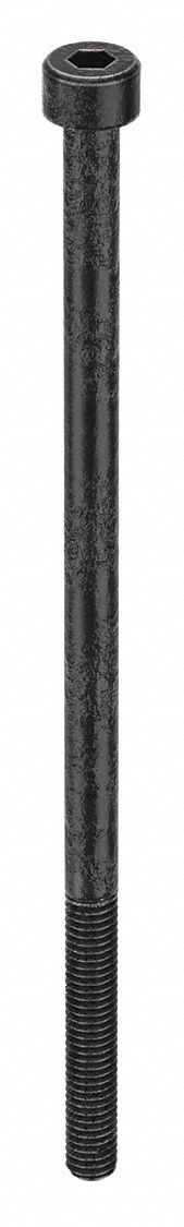 Socket Head Cap Screw: M4-0.7 Thread Size, 90 mm Lg, Std, Black Oxide, Steel, Class 12.9, 100 PK