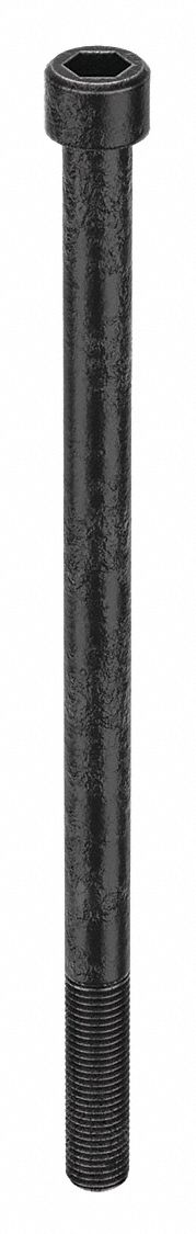 Socket Head Cap Screw: M20-2.5 Thread Size, 360 mm Lg, Std, Black Oxide, Steel, Class 12.9