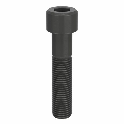 Socket Head Cap Screw: M22-2.5 Thread Size, 100 mm Lg, Std, Black Oxide, Steel, Class 12.9, 5 PK