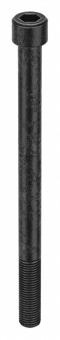Socket Head Cap Screw: M24-3 Thread Size, 340 mm Lg, Std, Black Oxide, Steel, Class 12.9