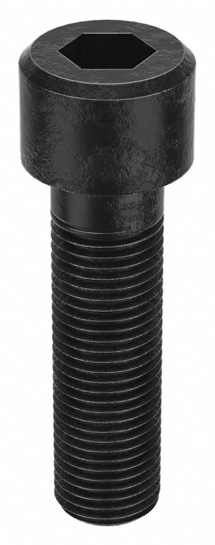 Socket Head Cap Screw: M33-3.5 Thread Size, 120 mm Lg, Std, Black Oxide, Steel, Class 12.9