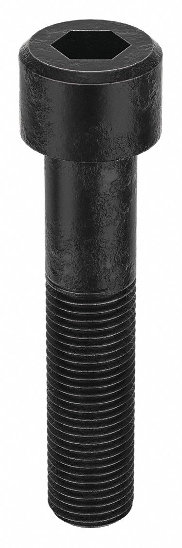 Socket Head Cap Screw: M33-3.5 Thread Size, 160 mm Lg, Std, Black Oxide, Steel, Class 12.9