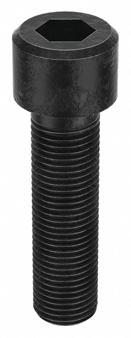 Socket Head Cap Screw: M48-5 Thread Size, 180 mm Lg, Std, Black Oxide, Steel, Class 12.9