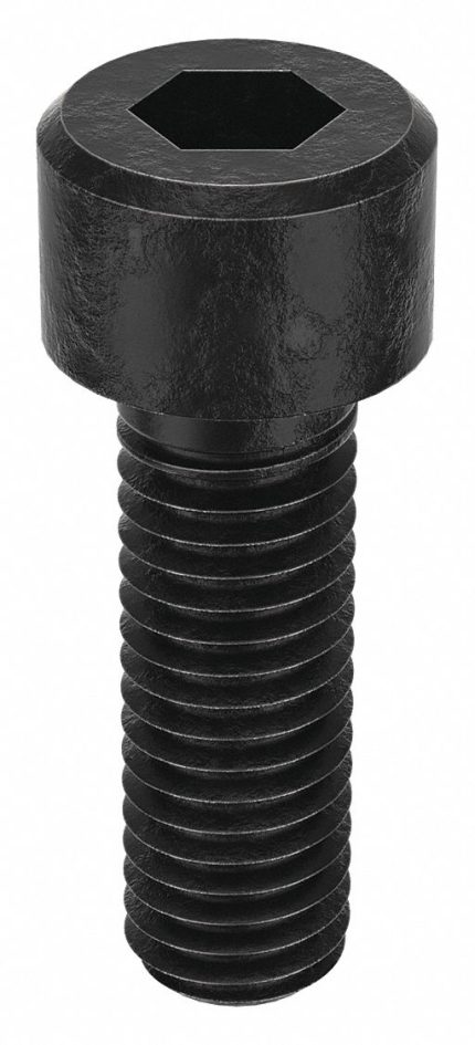 Socket Head Cap Screw: M8-1 Thread Size, 25 mm Lg, Std, Black Oxide, Steel, Class 12.9, 100 PK