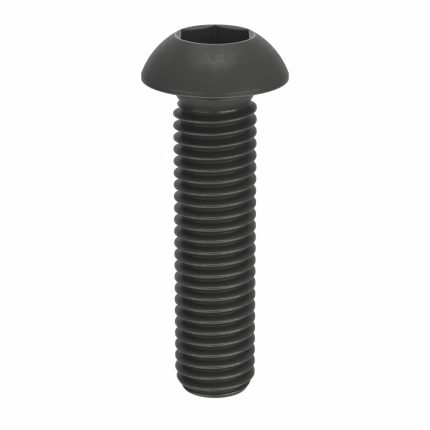 Socket Head Cap Screw: M10-1.5 Thread Size, 40 mm Lg, Button, Black Oxide, Steel, Class 10.9, 50 PK