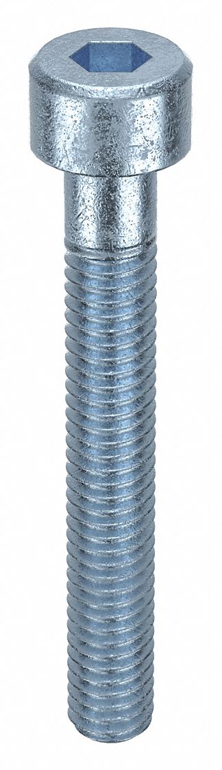 Socket Head Cap Screw: M4-0.7 Thread Size, 30 mm Lg, Std, Zinc Plated, Steel, Class 8, 100 PK