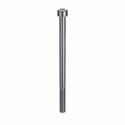 Socket Head Cap Screw: M8-1.25 Thread Size, 130 mm Lg, Std, Zinc Plated, Steel, Class 8, 50 PK