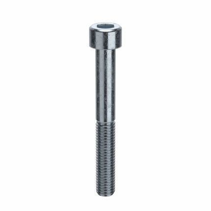 Socket Head Cap Screw: M10-1.5 Thread Size, 80 mm Lg, Std, Zinc Plated, Steel, Class 8, 50 PK