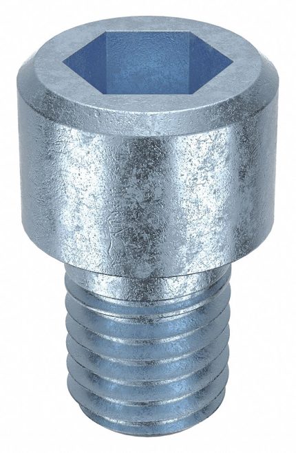 Socket Head Cap Screw: M12-1.75 Thread Size, 16 mm Lg, Std, Zinc Plated, Steel, Class 8, 50 PK
