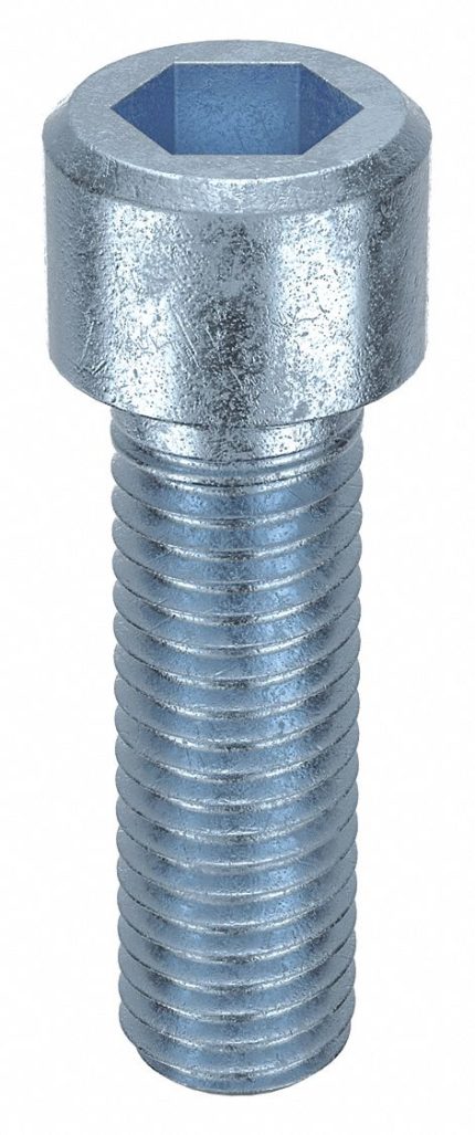 Socket Head Cap Screw: M12-1.75 Thread Size, 40 mm Lg, Std, Zinc Plated, Steel, Class 8, 50 PK