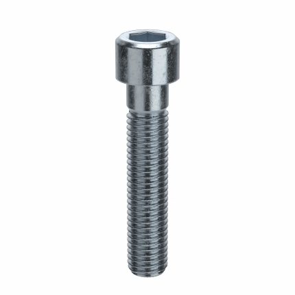 Socket Head Cap Screw: M12-1.75 Thread Size, 60 mm Lg, Std, Zinc Plated, Steel, Class 8, 50 PK