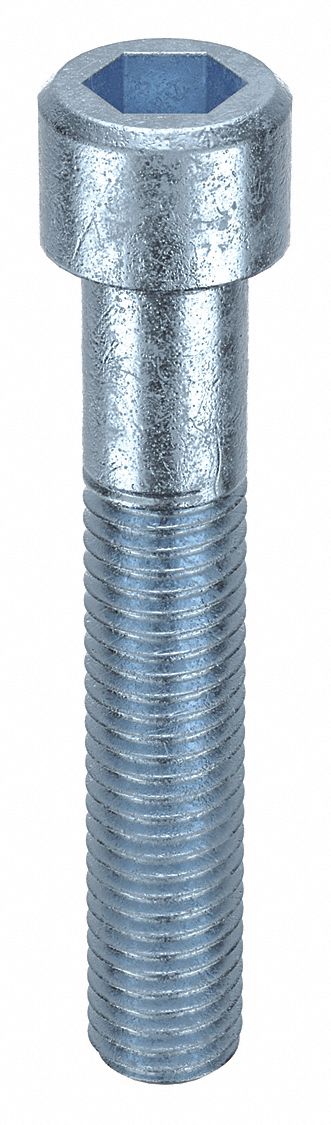 Socket Head Cap Screw: M12-1.75 Thread Size, 70 mm Lg, Std, Zinc Plated, Steel, Class 8, 25 PK