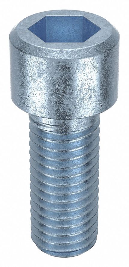 Socket Head Cap Screw: M14-2 Thread Size, 35 mm Lg, Std, Zinc Plated, Steel, Class 8, 50 PK