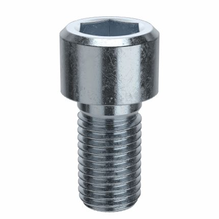 Socket Head Cap Screw: M16-2 Thread Size, 30 mm Lg, Std, Zinc Plated, Steel, Class 8, 25 PK