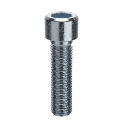 Socket Head Cap Screw: M16-2 Thread Size, 60 mm Lg, Std, Zinc Plated, Steel, Class 8, 25 PK