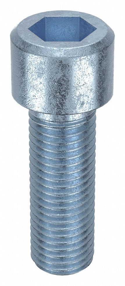 Socket Head Cap Screw: M20-2.5 Thread Size, 60 mm Lg, Std, Zinc Plated, Steel, Class 8, 10 PK
