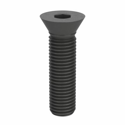 Socket Flat Head Screw: M24-3 Thread Size, 90 mm Lg, Flat, Black Oxide, Steel, Class 10.9, 10 PK