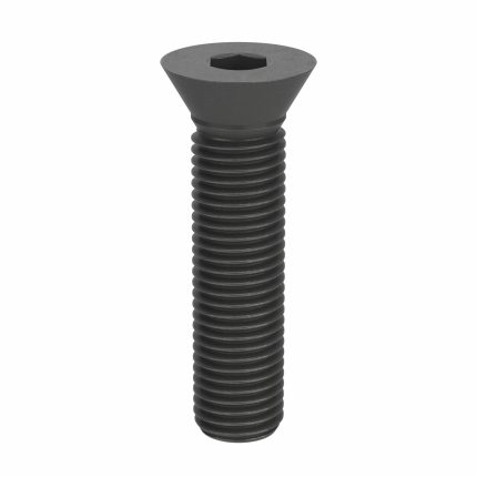 Socket Flat Head Screw: M24-3 Thread Size, 100 mm Lg, Flat, Black Oxide, Steel, Class 10.9, 5 PK