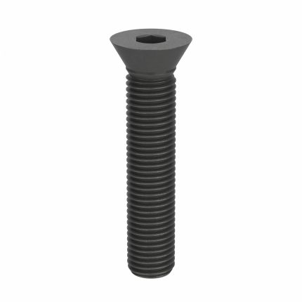 Socket Flat Head Screw: M24-3 Thread Size, 120 mm Lg, Flat, Black Oxide, Steel, Class 10.9, 5 PK