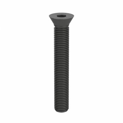 Socket Flat Head Screw: M24-3 Thread Size, 160 mm Lg, Flat, Black Oxide, Steel, Class 10.9, 5 PK