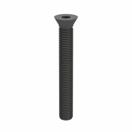 Socket Flat Head Screw: M24-3 Thread Size, 180 mm Lg, Flat, Black Oxide, Steel, Class 10.9, 5 PK