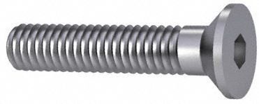 Socket Flat Head Screw: M10-1.5 Thread Size, 90 mm Lg, Flat, Zinc Plated, Steel, Class 8, 50 PK