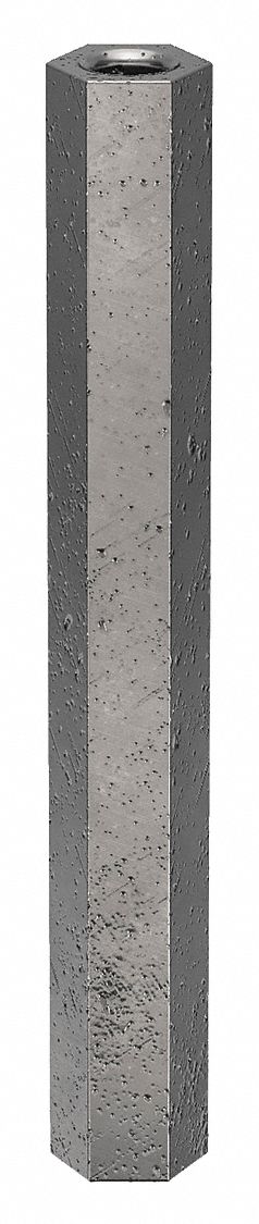 Standoff: M3-0.5 Thrd Sz, 45 mm Lg, Hex, Steel, Zinc Plated, 5.5 mm Hex Wd