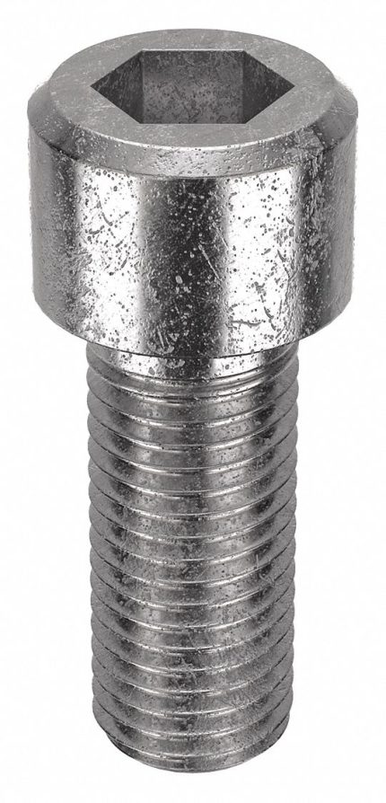 Socket Head Cap Screw: M24-3 Thread Size, 60 mm Lg, Std, Plain, Stainless Steel, 18-8, 5 PK