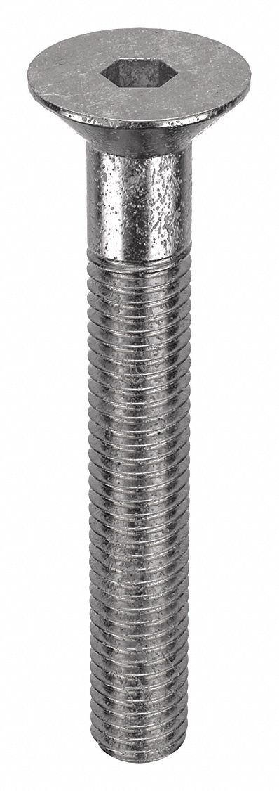 Socket Flat Head Screw: M8-1.25 Thread Size, 55 mm Lg, Flat, Plain, Stainless Steel, 18-8, 50 PK