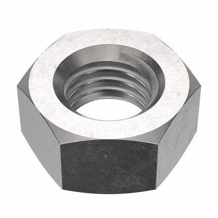 Hex Nut: M7-1.00 Thread, 11 mm Hex Wd, 5.5 mm Hex Ht, Stainless Steel, 18-8, Plain, 50 PK