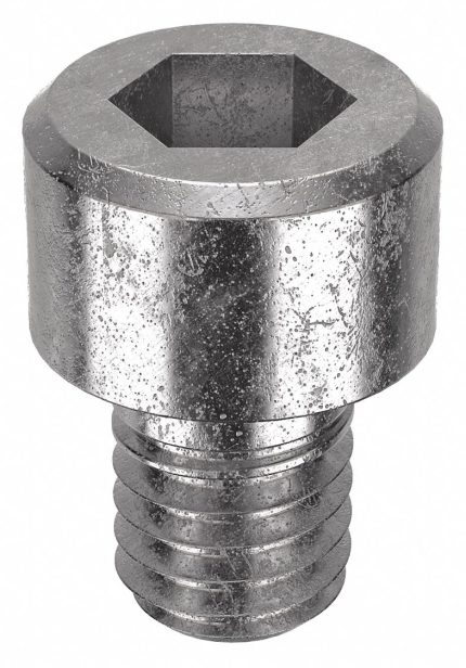 Socket Head Cap Screw: M6-1 Thread Size, 8 mm Lg, Std, Plain, Stainless Steel, 316, 50 PK