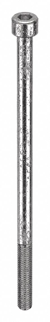 Socket Head Cap Screw: M6-1 Thread Size, 120 mm Lg, Std, Plain, Stainless Steel, 316, 50 PK