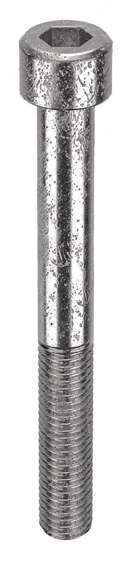 Socket Head Cap Screw: M10-1.5 Thread Size, 90 mm Lg, Std, Plain, Stainless Steel, 316, 25 PK