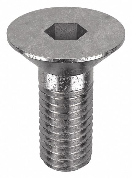 Socket Flat Head Screw: M12-1.75 Thread Size, 25 mm Lg, Flat, Plain, Stainless Steel, 316, 25 PK