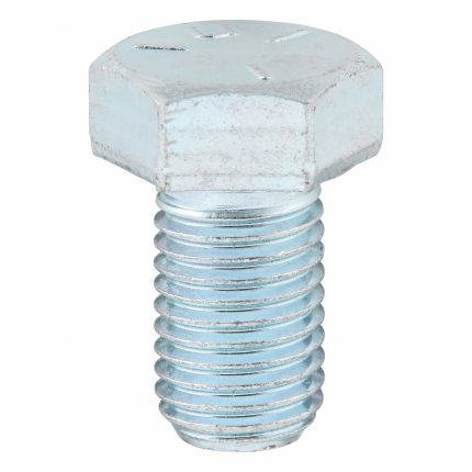 Hex Head Cap Screw: Steel, Grade 5, Zinc Plated, 7/8"-9, Coarse, 1 1/2 in lg, Made in USA*, 5 PK