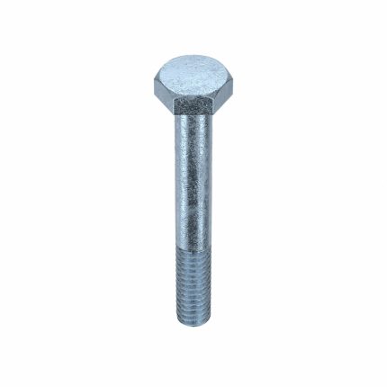 Hex Head Cap Screw: Steel, Grade 5, Zinc Plated, 1/4"-20, Coarse, 2 in lg, Made in USA*, Inch, 50 PK