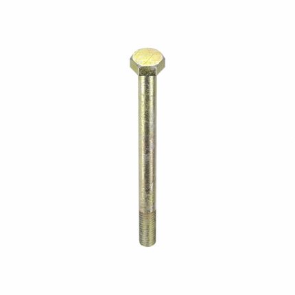 Hex Head Cap Screw: Steel, Grade 8, Zinc Yellow, 5/16"-18, Coarse, 4 in lg, Made in USA*, 25 PK