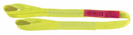 LIFT-ALL Web Sling: Type 4, Polyester, 2 Plies, 14 ft Sling Lg, 8,800 lb Vertical Hitch Capacity