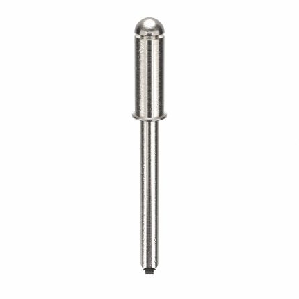 Blind Rivet,1.59 in L,0.188 in dia,PK50: Inch, 1 19/32 in Overall Lg, 1/2 in Body Lg, Dome, 50 PK