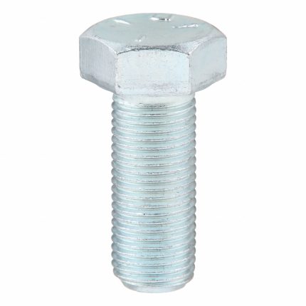 Hex Head Cap Screw: Steel, Grade 5, Zinc Plated, 1/2"-20, Fine, 1 1/4 in lg, Made in USA*, 25 PK