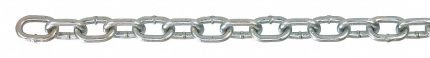PEERLESS Straight Chain: Carbon Steel, 545 lb Working Load Limit, Straight, 3/4 in Link Inside Lg