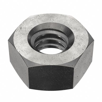 Hex Nut: 1/4"-20 Thread, 7/16 in Hex Wd, 7/32 in Hex Ht, Steel, Grade 5, Plain, 100 PK